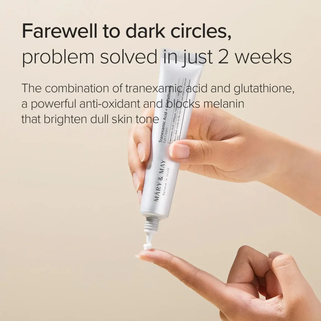 MARY & MAY Tranexamic Acid+Glutathion Eye Cream 12g - Image 3