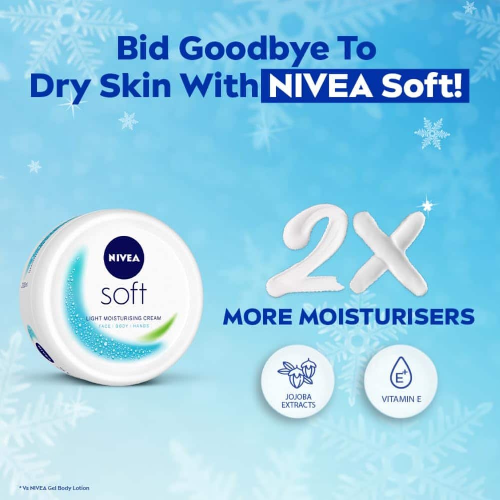 NIVEA Soft Light Moisturising Cream 100ml - Image 2