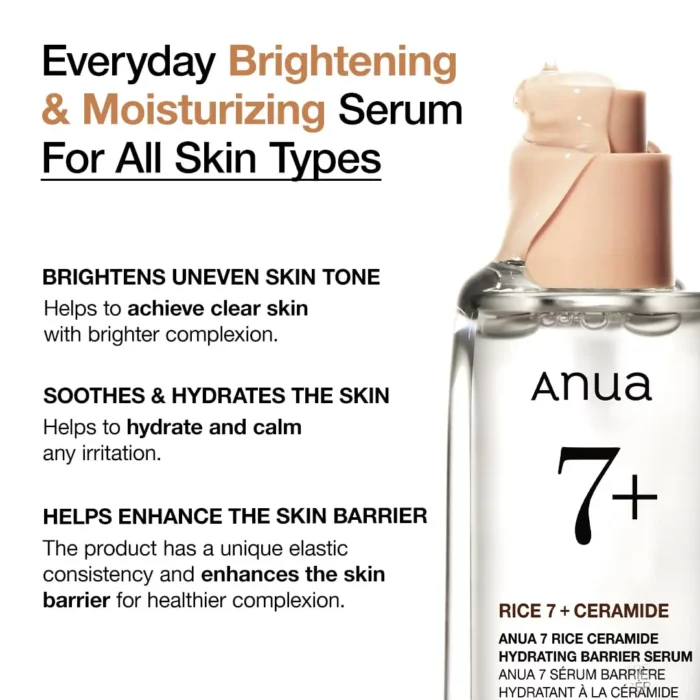 Anua Rice Ceramide 7 Hydrating Barrier Serum - Image 4