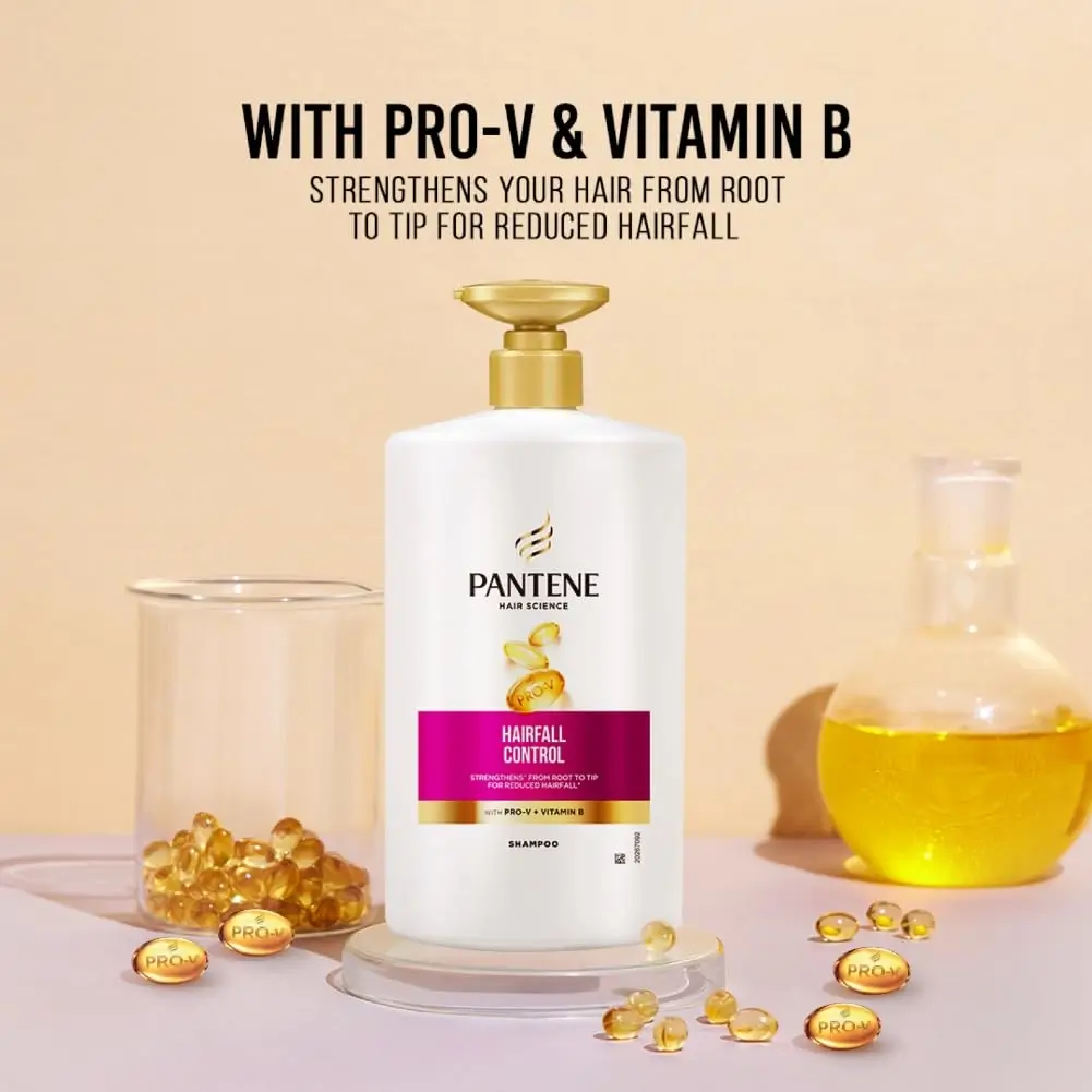 PANTENE Hair Science Hairfall Control Shampoo (1000ml | India) - Image 3