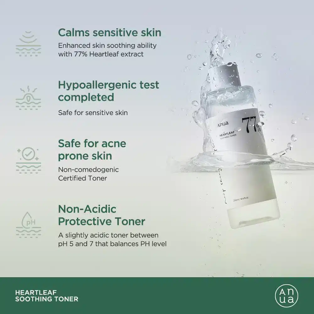 ANUA Heartleaf 77% Soothing Toner – 500ml