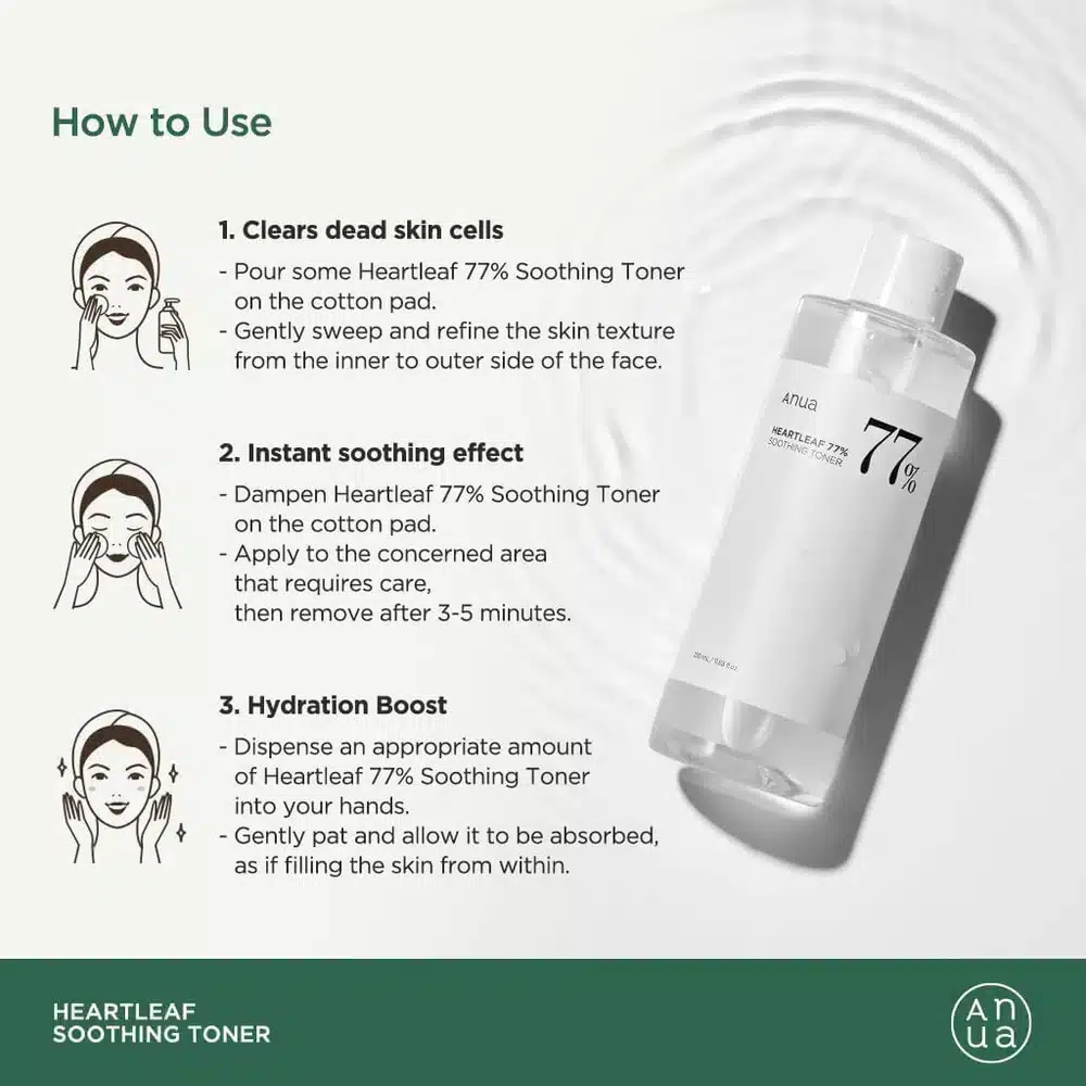 ANUA Heartleaf 77% Soothing Toner – 500ml