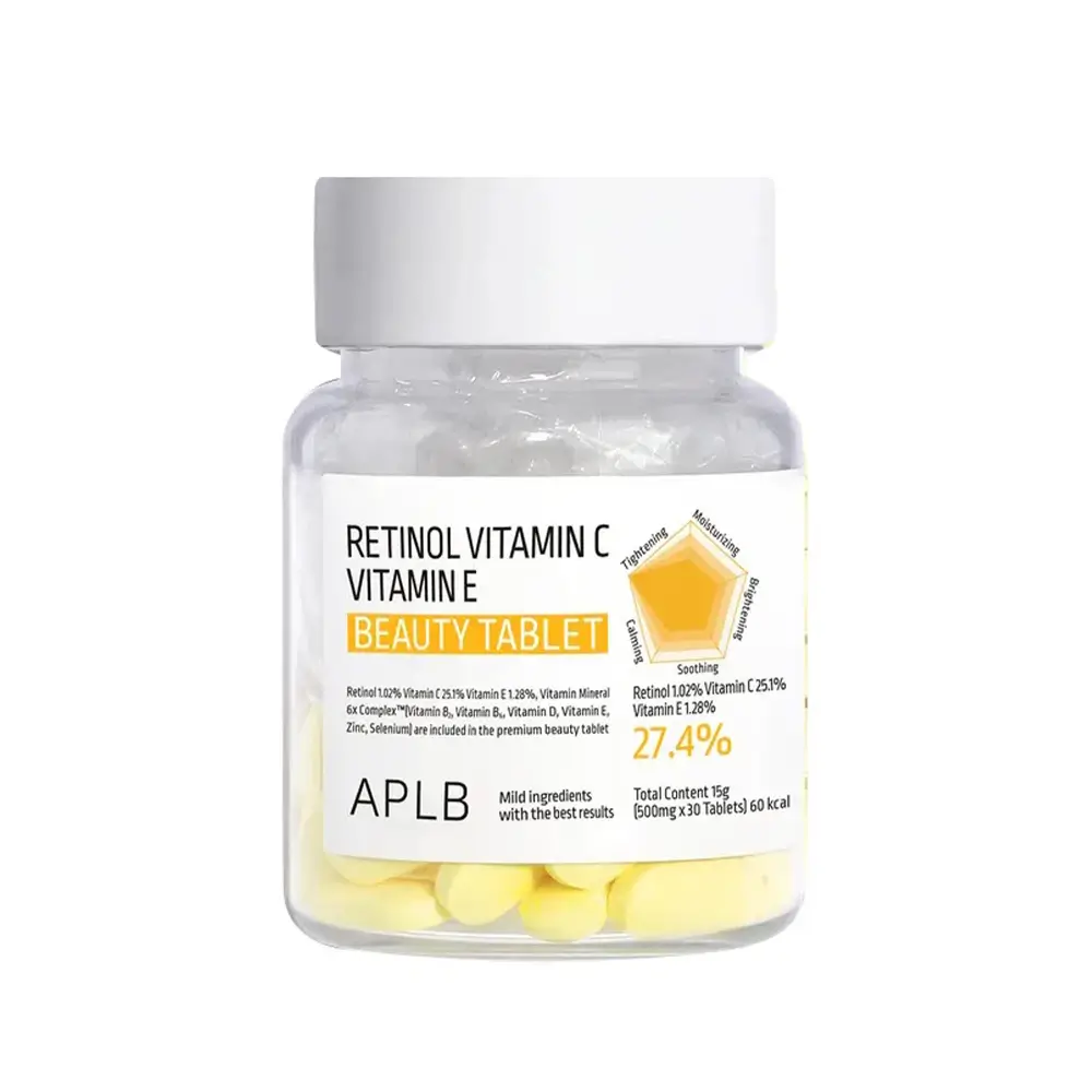 APLB Retinol Vitamin C Vitamin E Beauty Tablet 500mg x 30