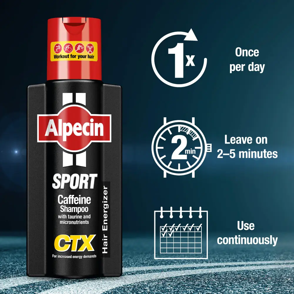 Alpecin Sport Caffeine Shampoo CTX (200ml | Germany)