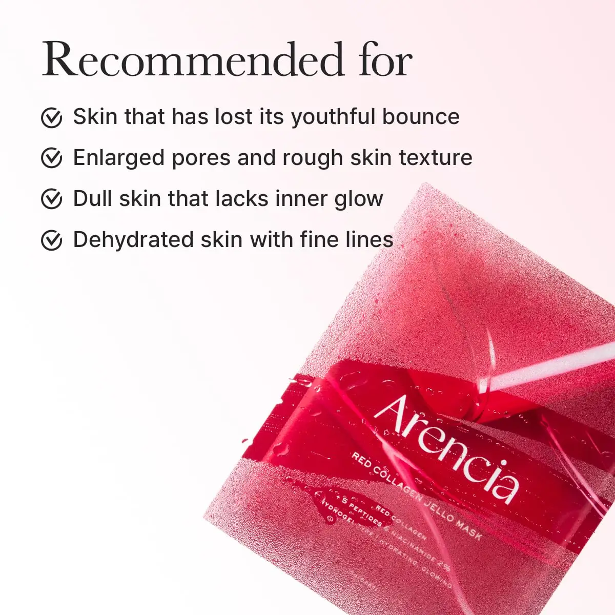 Arencia Red Collagen Jello Mask (4ea)