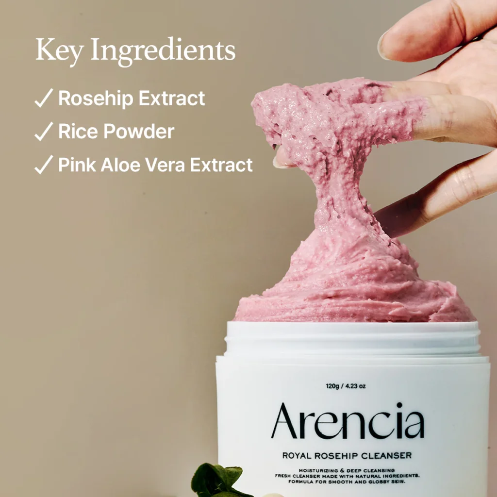 Arencia Fresh Rosehip Rice Mochi Cleanser