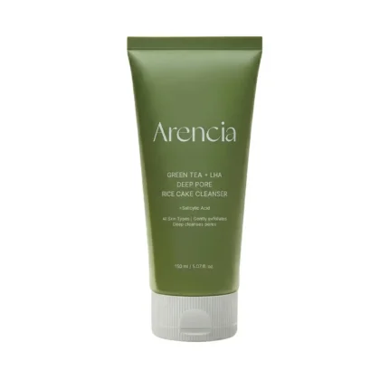 Arencia Green Tea + LHA Deep Pore Rice Cake Cleanser 150ml