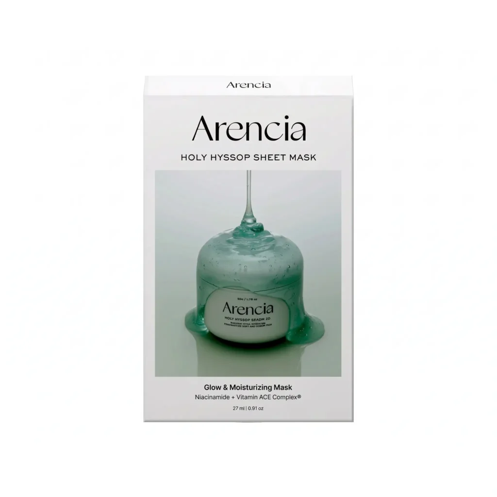 Arencia Holy Hyssop Sheet Mask – 5pcs