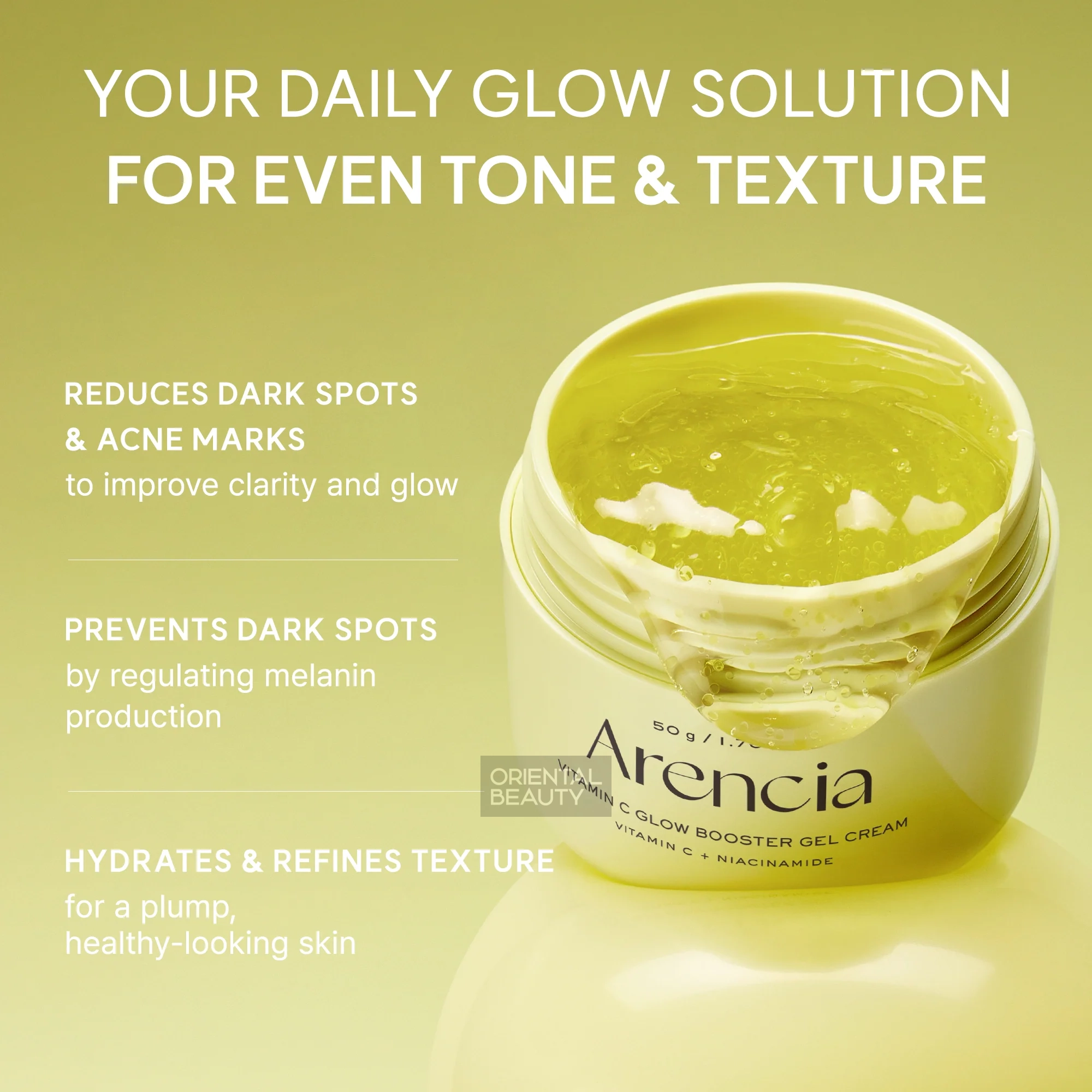Arencia Vitamin C Glow Booster Gel Cream 50g