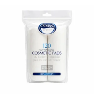 Athena Beaute Cotton Wool Cosmetic Pads – 120 pcs
