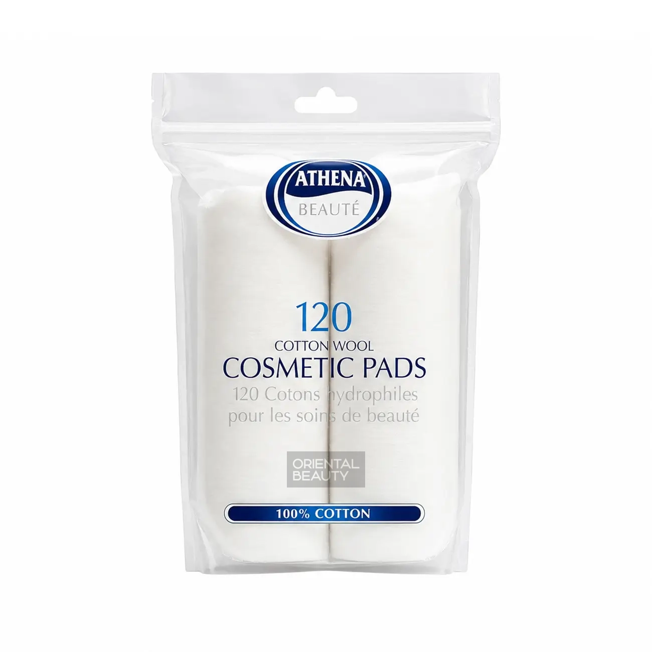 Athena Beaute Cotton Wool Cosmetic Pads – 120 pcs