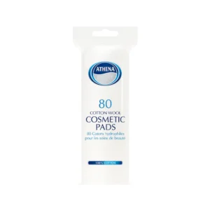 Athena Beaute Cotton Wool Cosmetic Pads – 80 pcs