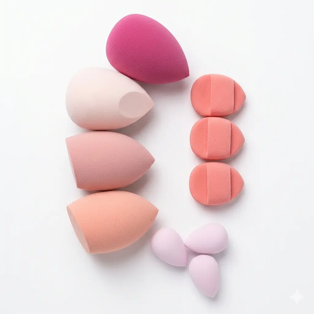 Baby Skin Beauty Blender Tools Set – 10PCS Ultra Soft Makeup Sponge Kit with Storage Jar