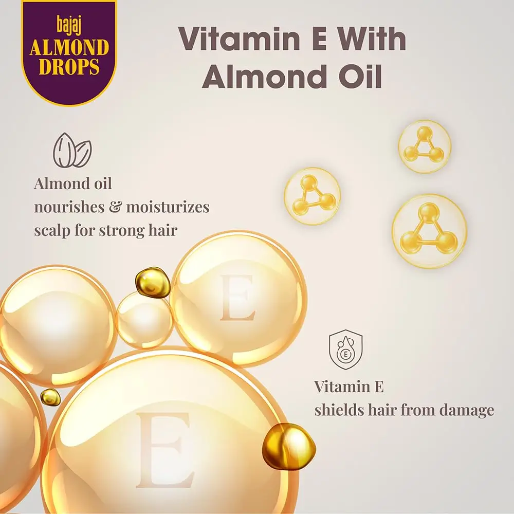 Bajaj Almond Drops Hair Serum (60ml | India)