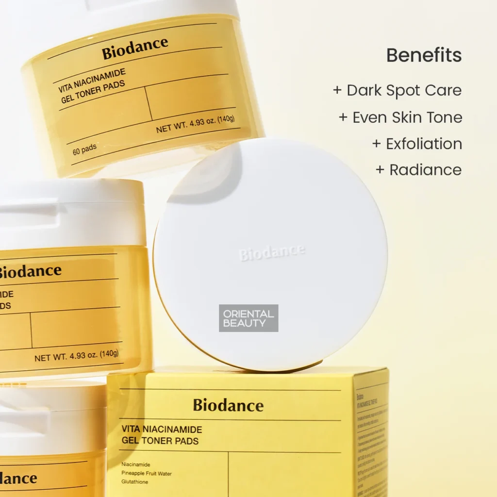 Biodance Vita Niacinamide Gel Toner (60 Pads)