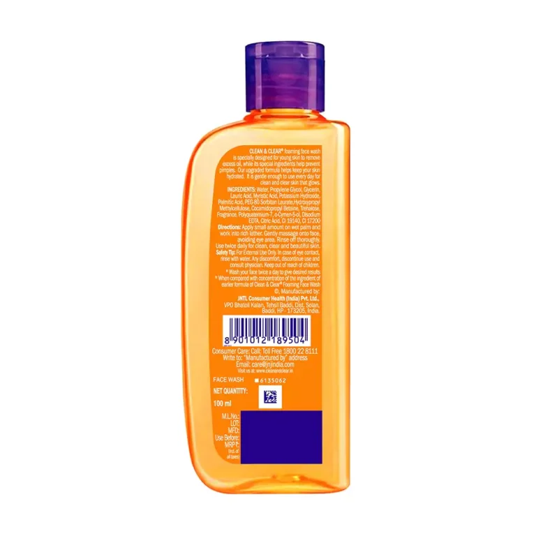CLEAN & CLEAR Foaming Face Wash (100ml | India)