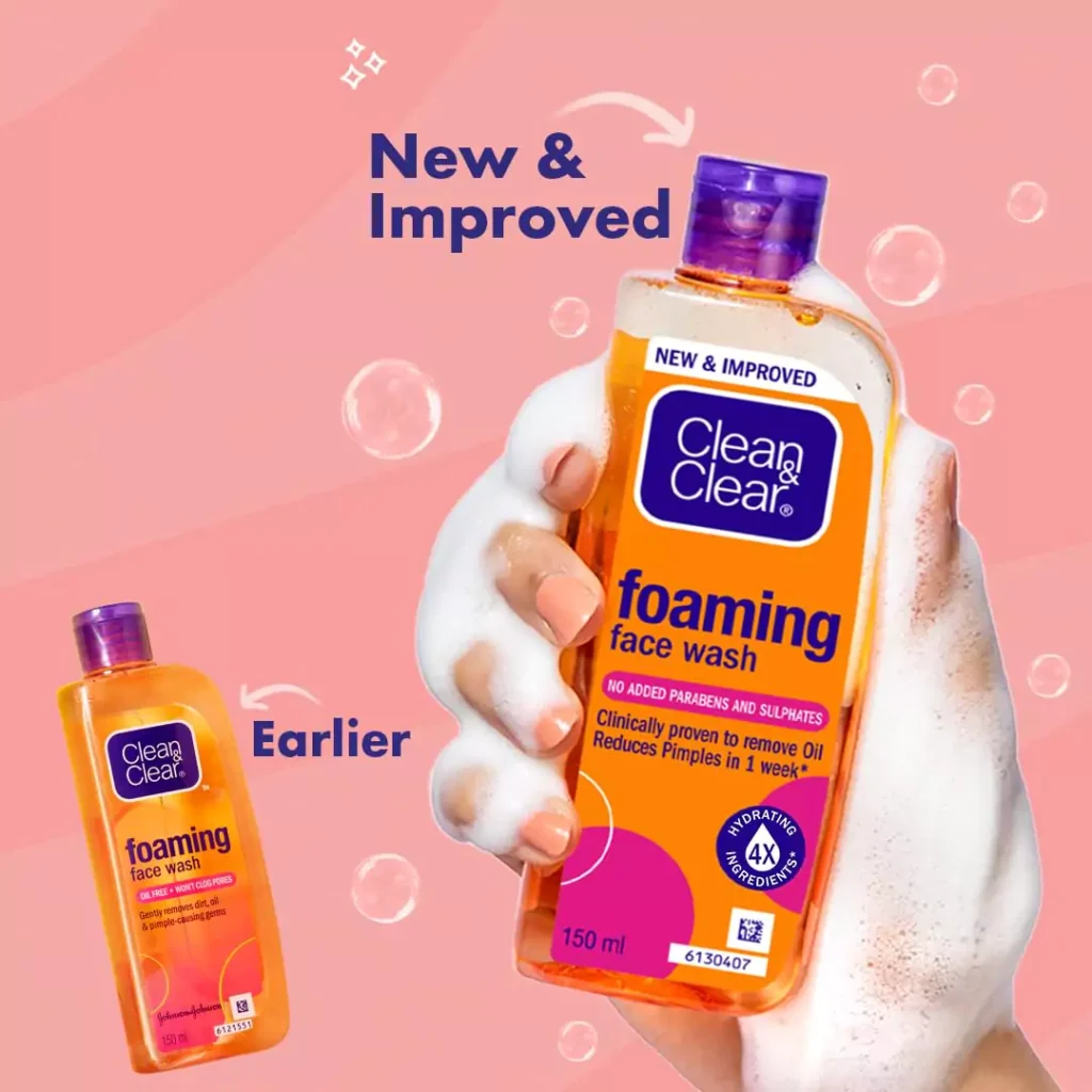 CLEAN & CLEAR Foaming Face Wash (150ml | India)