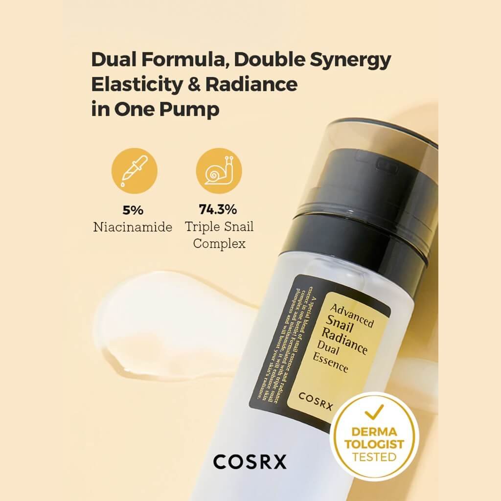 COSRX Advanced Snail Radiance Dual Essence (Exp: 23 11 2026)