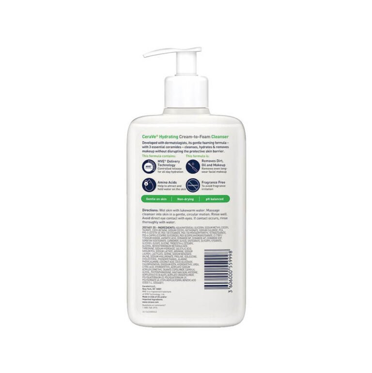 CERAVE Hydrating Cream-to-Foam Cleanser