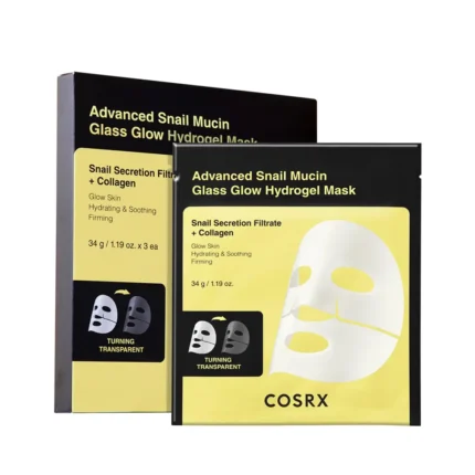 Cosrx Advanced Snail Mucin Glass Glow Hydrogel Mask – 3ea