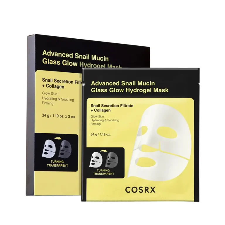 Cosrx Advanced Snail Mucin Glass Glow Hydrogel Mask – 3ea
