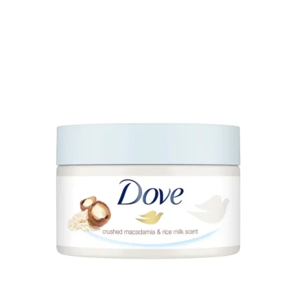 DOVE Exfoliating Body Scrub Macadamia & Rice Milk – 225ml