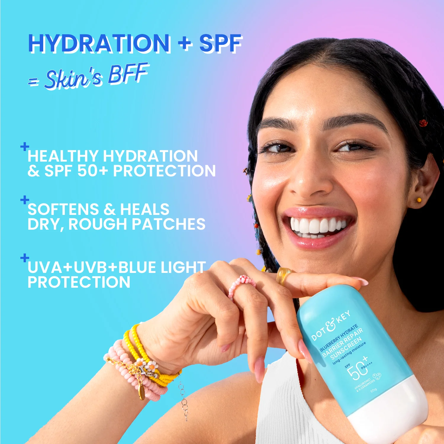 Dot & Key Blueberry Hydrate Barrier Repair Sunscreen – 80g