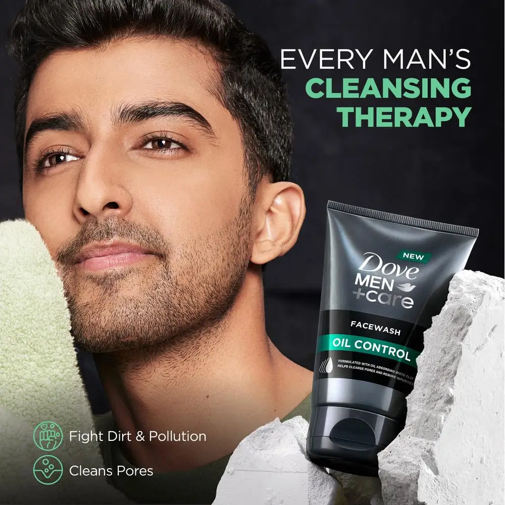 Dove Men+Care Oil Control Facewash (100g | India)