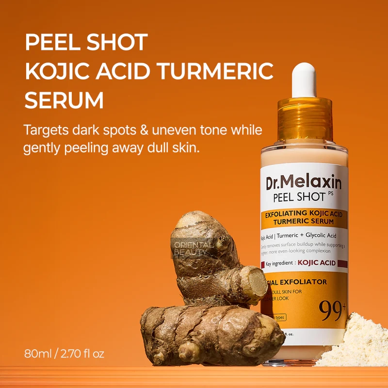 Dr.Melaxin Peel Shot Exfoliating Kojic Acid Turmeric Serum 80ml