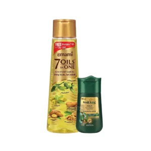 Emami 7 Oils in One Non Sticky Hair Oil 200ml + Free Kesh King Shampoo 30ml