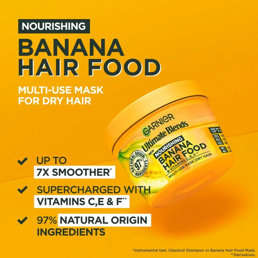 Garnier Ultimate Blends Banana Hair Food (400ml | Germany)