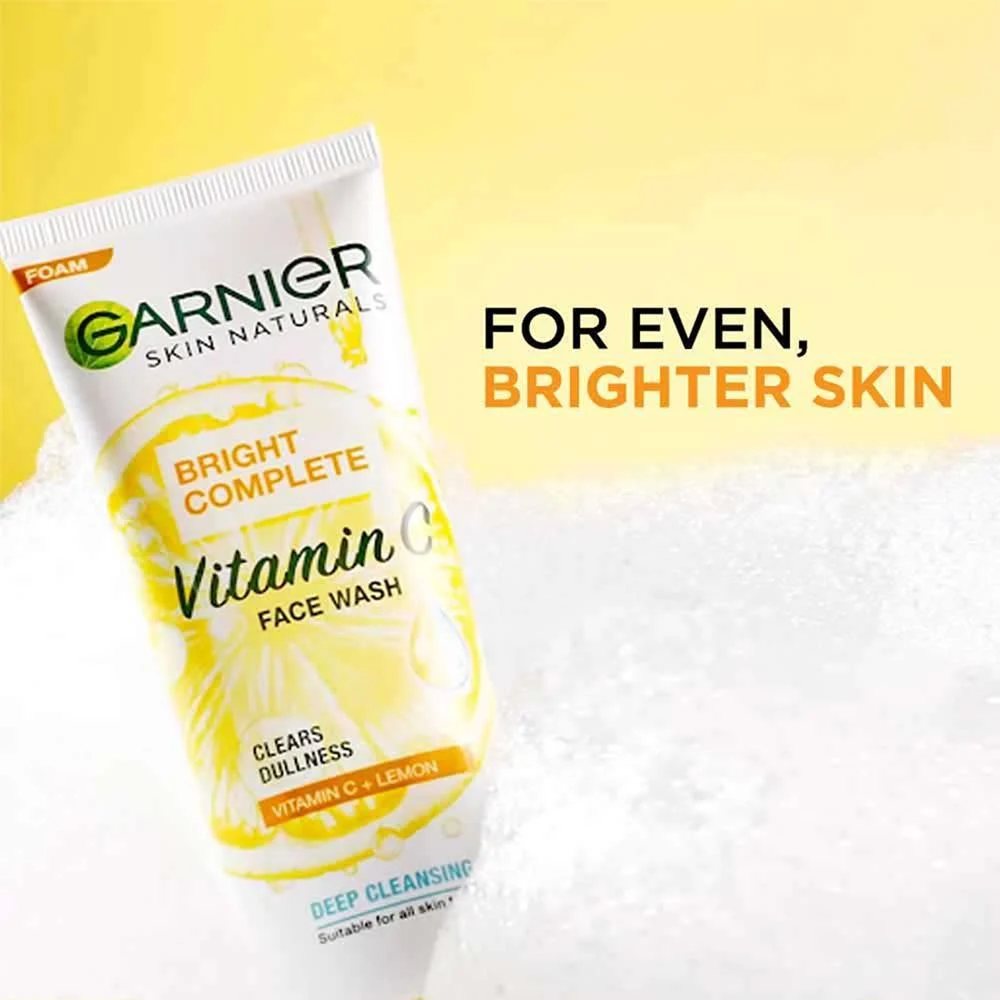 Garnier Face Wash – Bright Complete Vitamin C (100ml | India)
