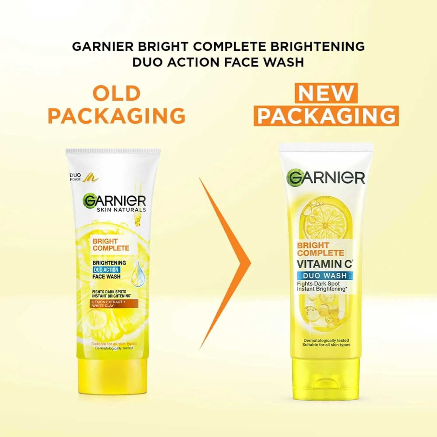 Garnier Face Wash – Bright Complete Vitamin C (100ml | India)