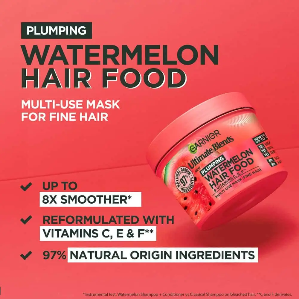 Garnier Ultimate Blends Watermelon Hair Food (400ml | Germany)