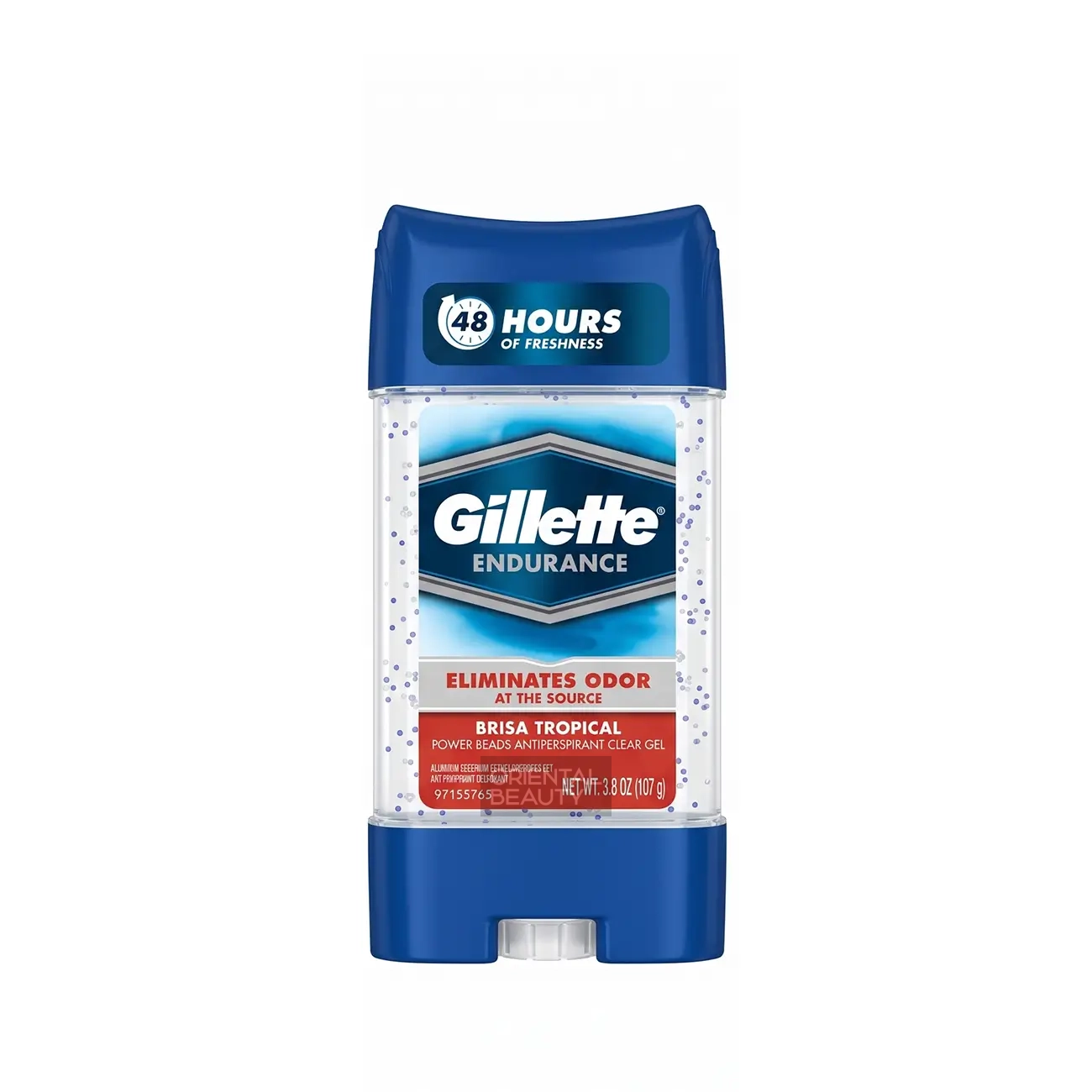 Gillette Endurance Brisa Tropical Clear Gel Antiperspirant Deodorant 107ml