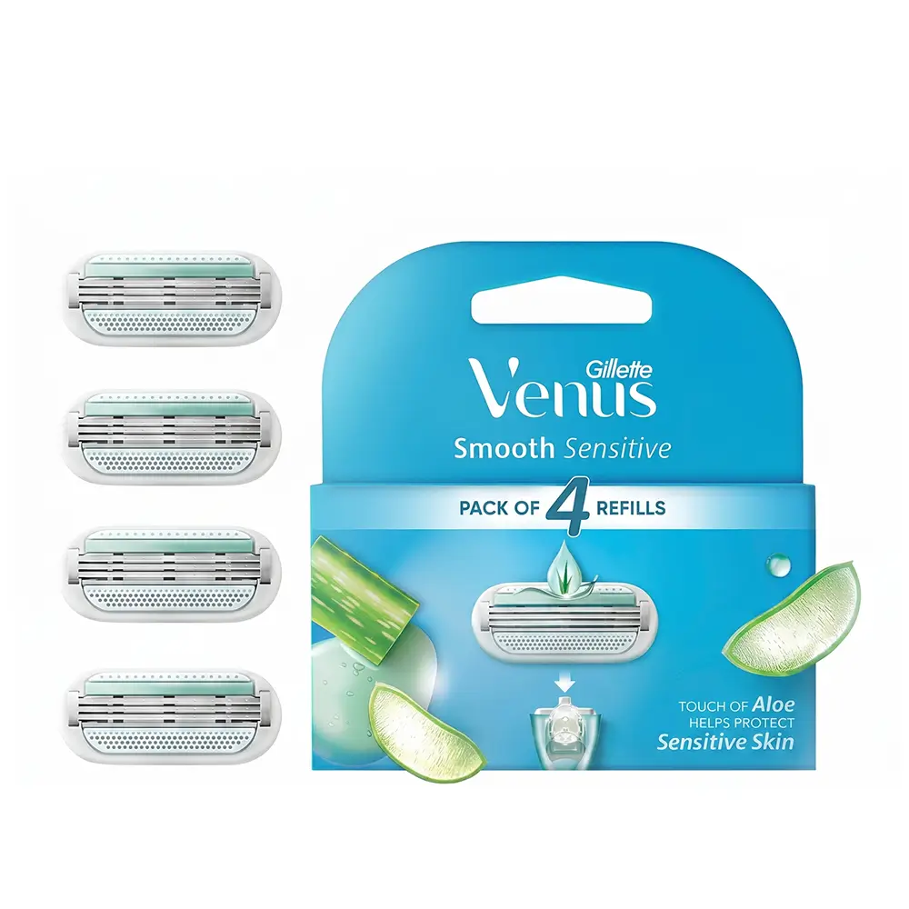 Gillette Venus Set of 4 Cartridges with Aloe Extracts