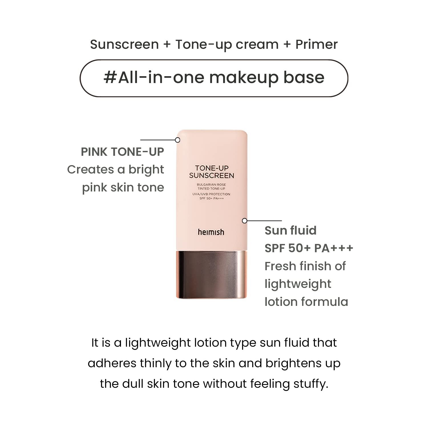 HEIMISH Bulgarian Rose Tinted Tone-up Sunscreen