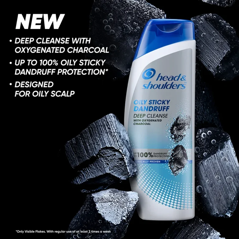 Head & Shoulders Deep Cleanse Dandruff Shampoo with Oxygenated Charcoal (340ml | India)