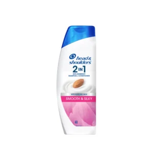 Head & Shoulders Smooth & Silky 2 in 1 Anti Dandruff Shampoo + Conditioner (340ml | India)
