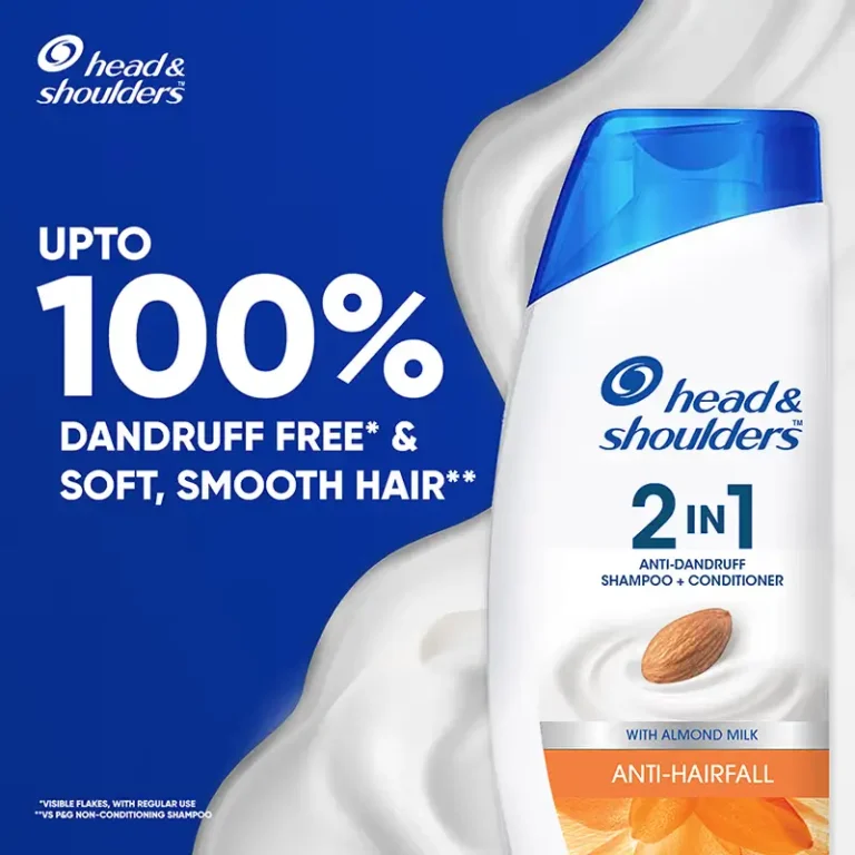 Head & Shoulders Anti Hairfall 2 in 1 Anti Dandruff Shampoo + Conditioner (340ml | India)