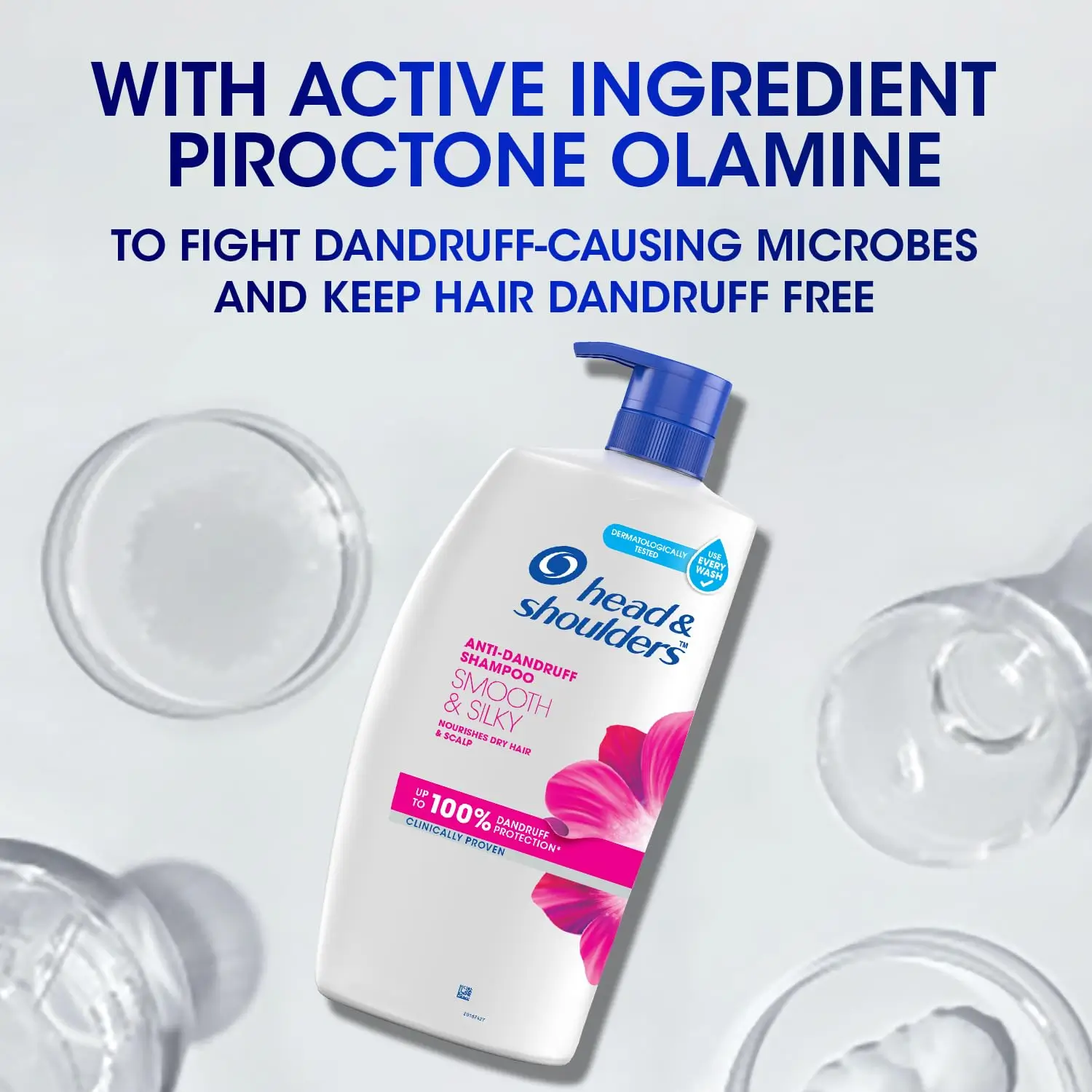 HEAD & SHOULDERS Smooth & Silky Anti-Dandruff Shampoo (1000ml | India)