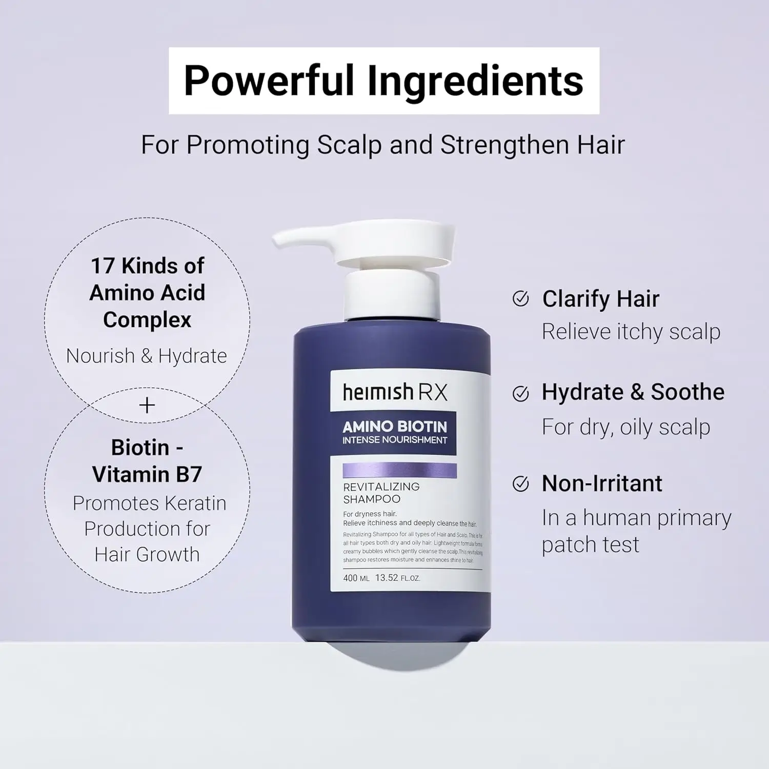 Heimish RX Amino Biotin Revitalizing Shampoo 400ml