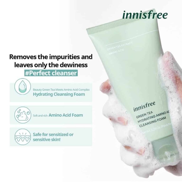 INNISFREE Green Tea Hydrating Amino Acid Cleansing Foam