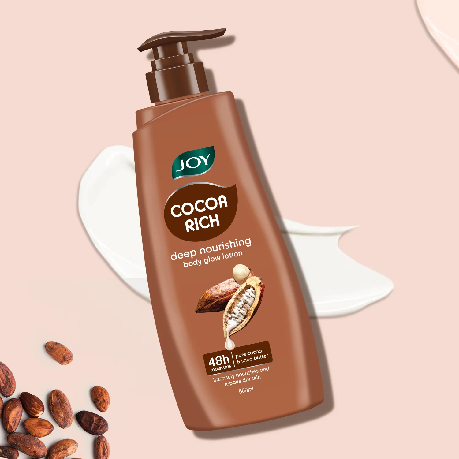 Joy Cocoa Rich Deep Nourishing Body Glow Lotion (600ml | India)