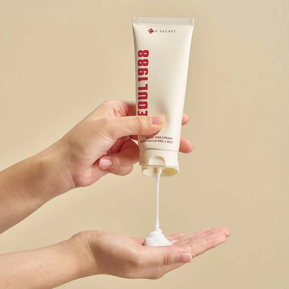 KSecret SEOUL 1988 Cream: Snail Mucin 93% + Rice