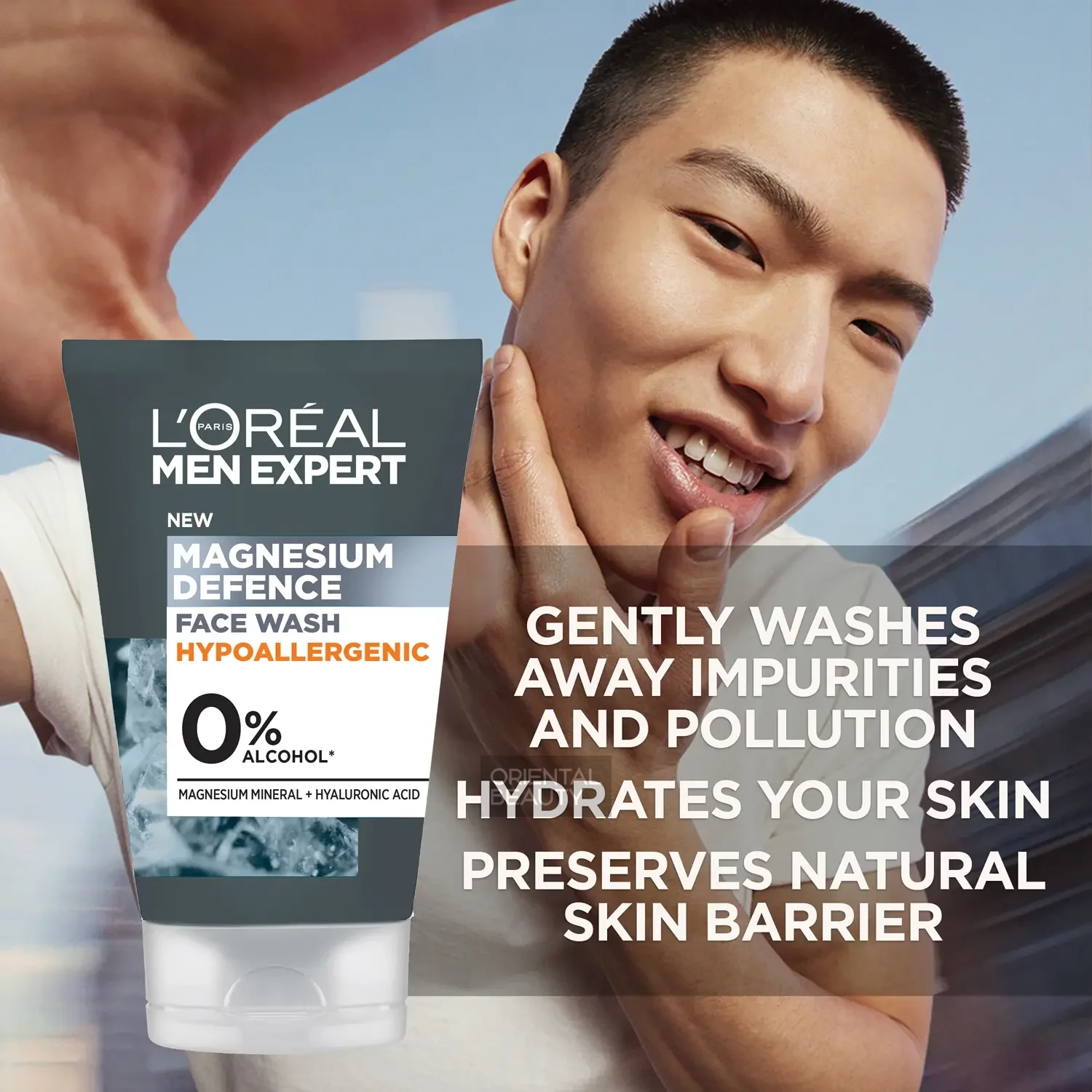 LOreal Magnesium Defence Men Expert Hypoallergenic Face Wash (100ml | Germany)