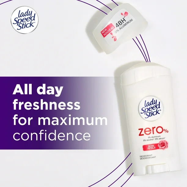Lady Speed Stick Zero Deodorant – Rose Petals