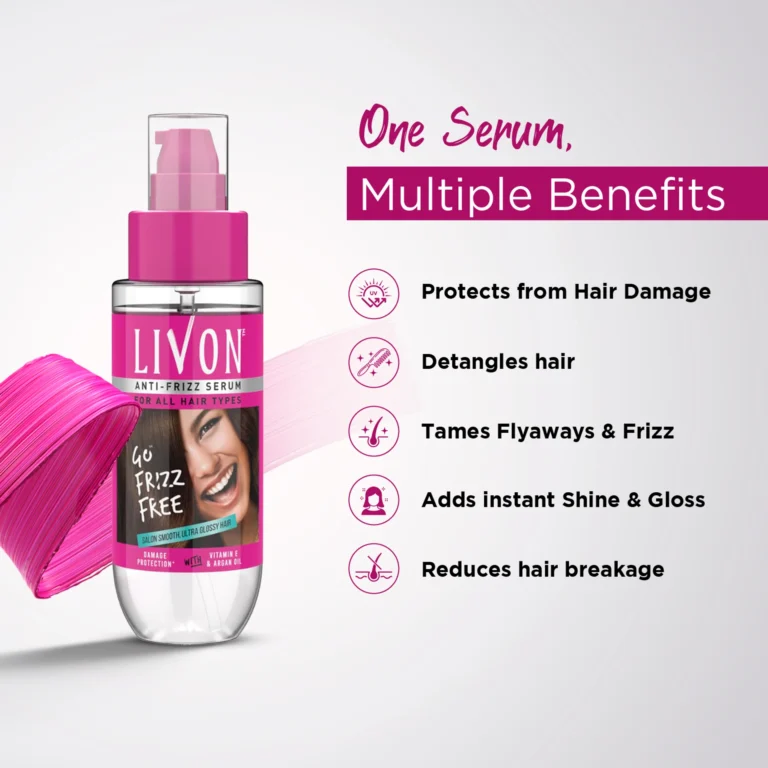 Livon Anti Frizz Serum for All Hair Types 100ml