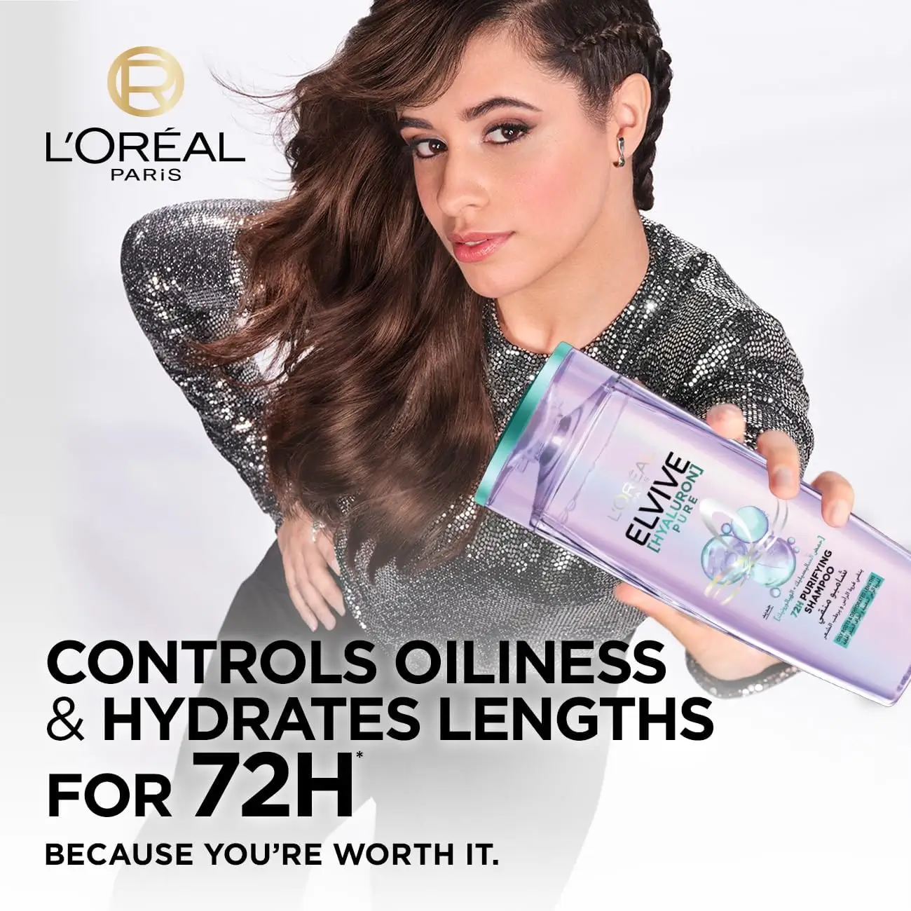 LOreal Elvive Hyaluron Pure Purifying Shampoo (400ml | Egypt)