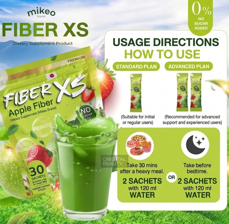MIKEO Fiber XS Dietary Supplement – 30 Sachets